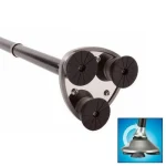 عكاز Trusty Cane السحري بقاعدة رباعية ومصباح مدمج للمشي