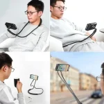 حامل جوال متعدد الاستخدامات مرن يدور بزاوية 360 درجة للهواتف والأجهزة اللوحية
