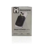 باور بانك لاسلكي 5000mAh أسود يدعم الشحن السريع السلكي واللاسلكي