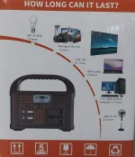 محطة طاقة بالطاقة الشمسية 100 واط مع منافذ AC وUSB وشاشة LCD