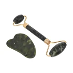 سيروم الكولاجين والريتينول مع أداة Gua Sha من حجر اليشم الطبيعي للعناية بالبشرة