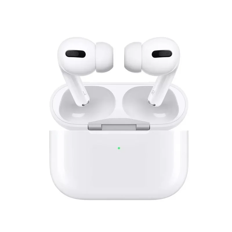 سماعة AirPods لاسلكية تدعم Bluetooth 5.1 وعزل الضوضاء مع علبة شحن