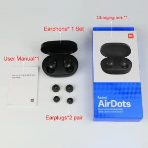 سماعة الأذن اللاسلكية AirDots2 من شاومي بتصميم صغير واتصال بلوتوث