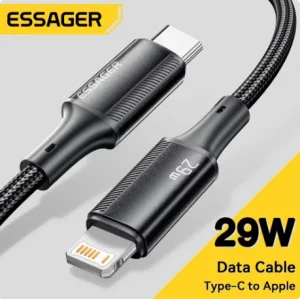 كابل شحن Essager USB C إلى Lightning سريع بقدرة 20 واط لأجهزة آيفون وآيباد