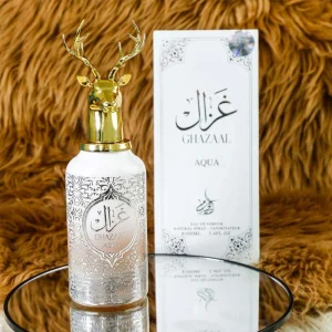 عطر غزال 100 مل برائحة عود فاخرة في عبوة أنيقة