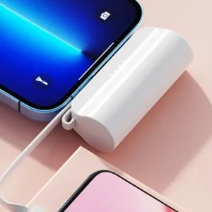 باوربانك 10000 مللي أمبير مزود بمقبسي iOS وType C بتصميم صغير وسهل الحمل