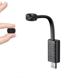 كاميرا مراقبة صغيرة بدقة 1080P مع رؤية ليلية واتصال Wi-Fi